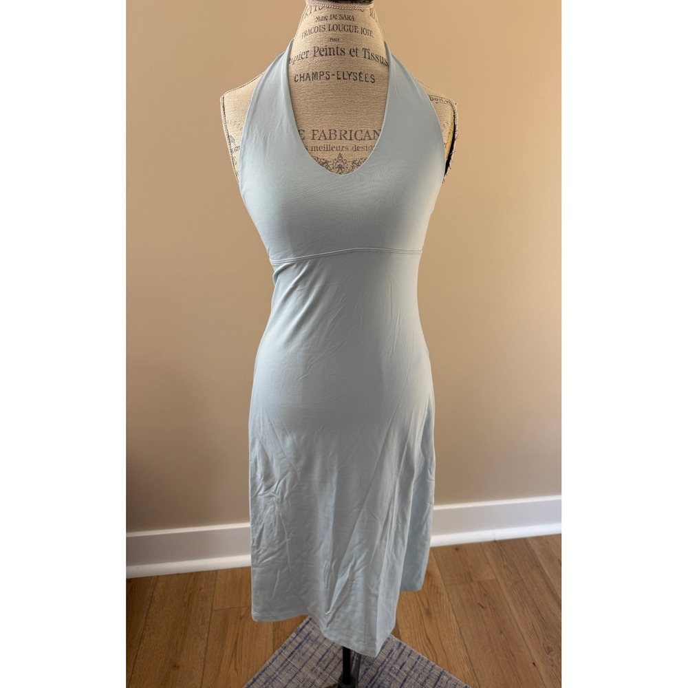 Patagonia Women's‎ Light Blue Halter tie back Sports Dress Size M